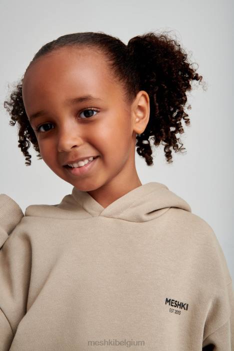 Bernie Ku hoodie Meshki cement N4JN1500 kleding