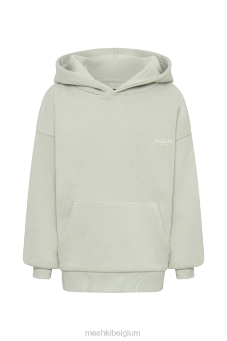 Bernie oversized hoodie Meshki lichte salie N4JN933 kleding