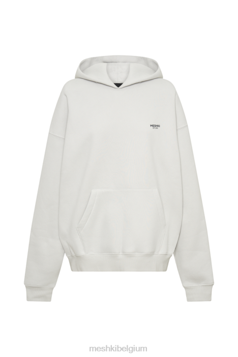 Bernie oversized hoodie Meshki rookgrijs N4JN915 kleding