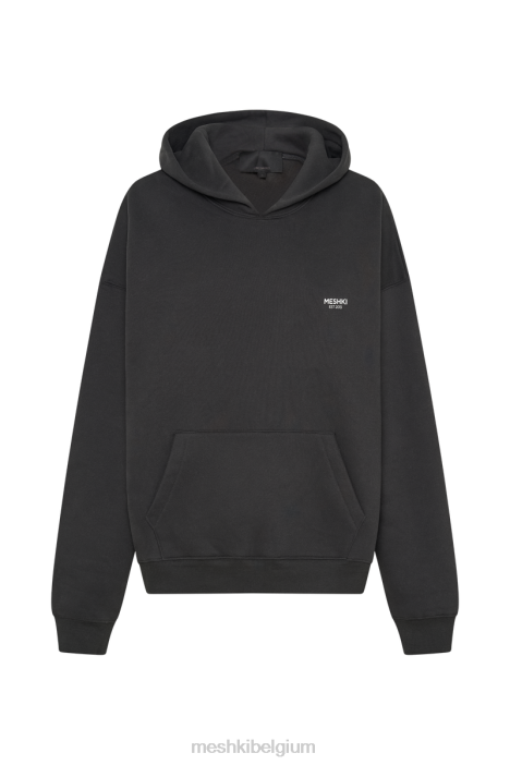 Bernie oversized hoodie Meshki schemer zwart N4JN936 kleding