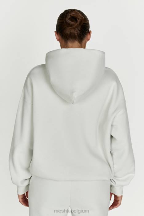 Corrie hoodie met ritssluiting Meshki rookgrijs N4JN880 kleding