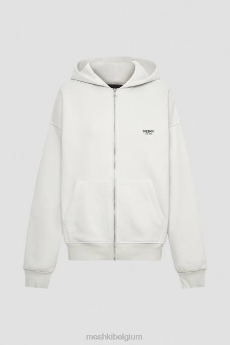 Corrie hoodie met ritssluiting Meshki rookgrijs N4JN880 kleding