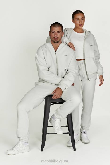 Corrie hoodie met ritssluiting Meshki rookgrijs N4JN880 kleding