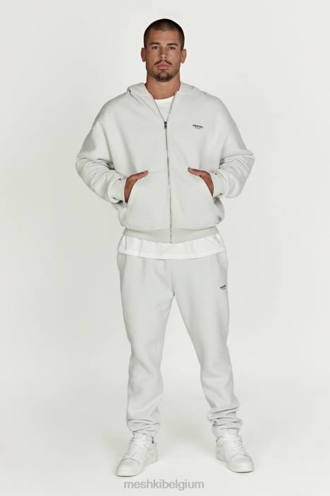 Corrie hoodie met ritssluiting Meshki rookgrijs N4JN880 kleding