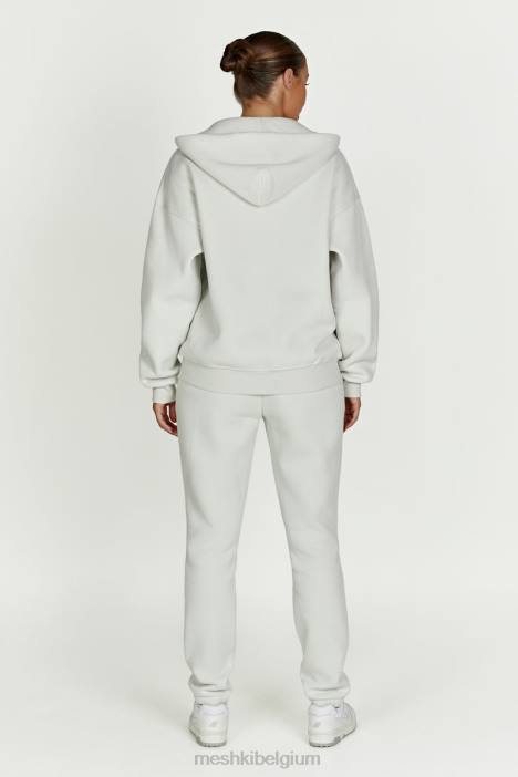 Corrie hoodie met ritssluiting Meshki rookgrijs N4JN880 kleding