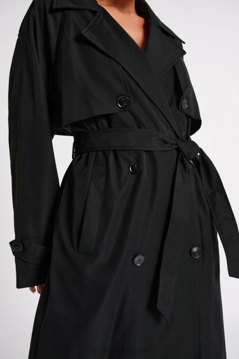 Andrea oversized trenchcoat Meshki zwart N4JN1615 kleding
