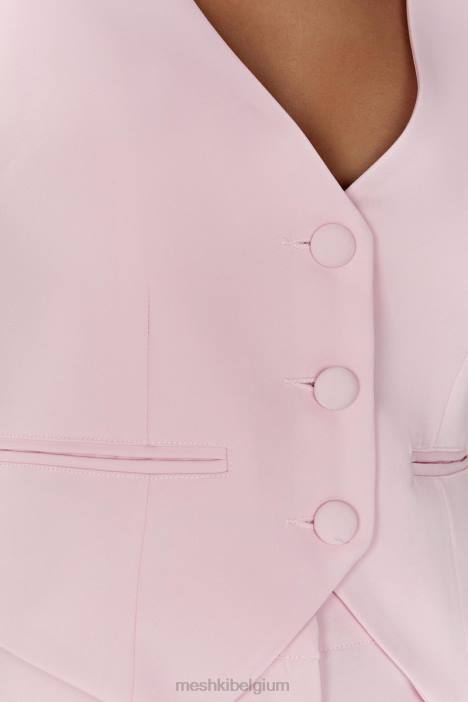 Blair crêpe gilet Meshki roze blos N4JN956 kleding