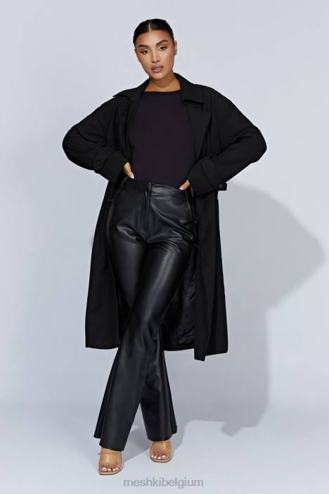 Keily super oversized trenchcoat Meshki zwart N4JN1644 kleding