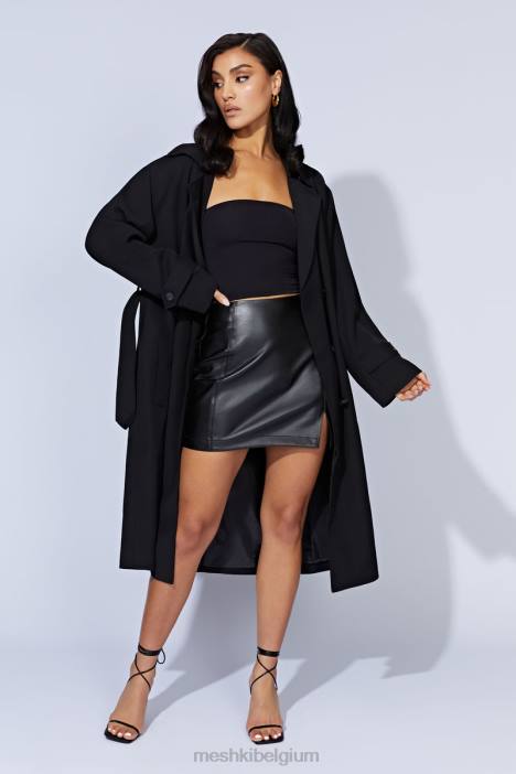 Keily super oversized trenchcoat Meshki zwart N4JN1644 kleding