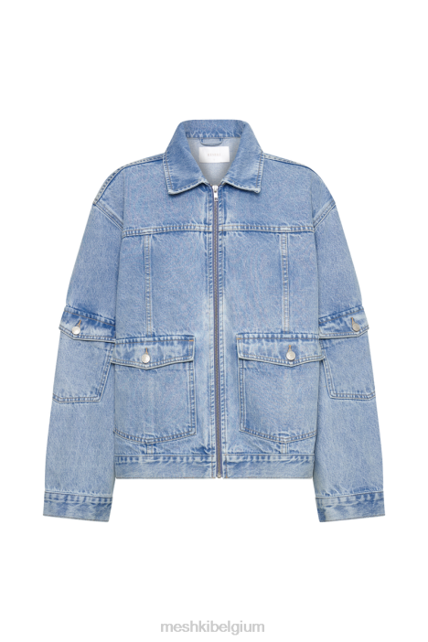 Rylee oversized spijkerjasje Meshki midden blauw N4JN1621 kleding
