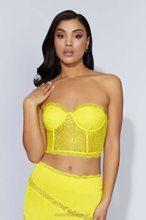 Alessandra kanten korset Meshki fris groen N4JN1071 kleding