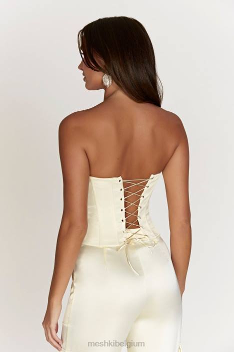 Amaya korsettopje met veters Meshki bot N4JN1020 kleding