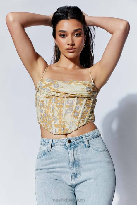 Cyra korsettopje Meshki Perzische afdruk N4JN972 kleding