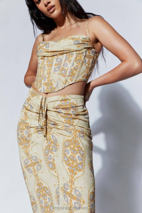 Cyra korsettopje Meshki Perzische afdruk N4JN972 kleding