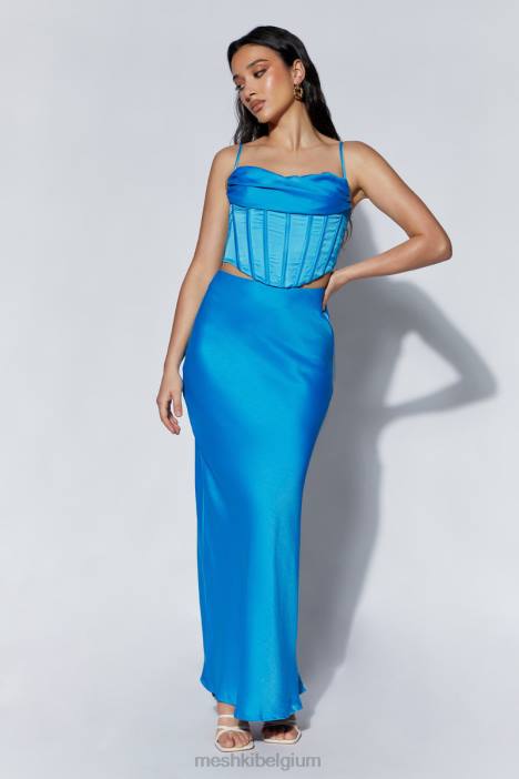 Cyra korsettopje Meshki azuur blauw N4JN1068 kleding