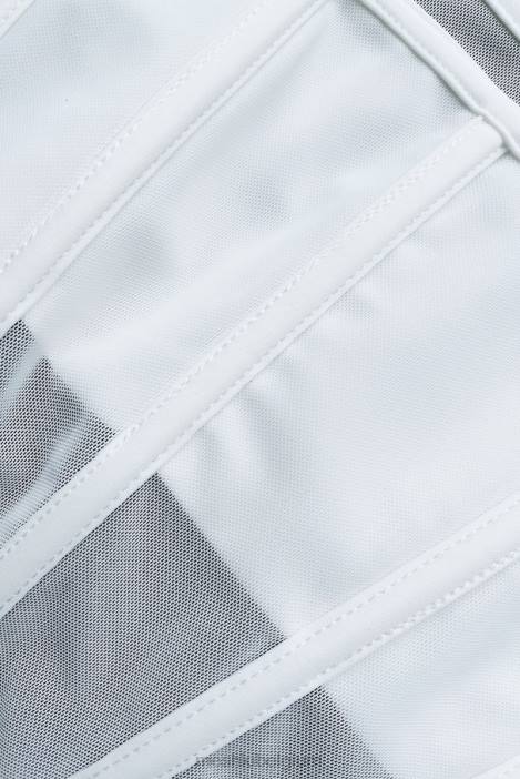 Delaney bustier met korset Meshki wit N4JN907 kleding