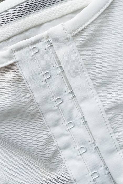 Delaney bustier met korset Meshki wit N4JN907 kleding