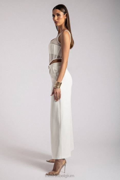 Delaney bustier met korset Meshki wit N4JN907 kleding