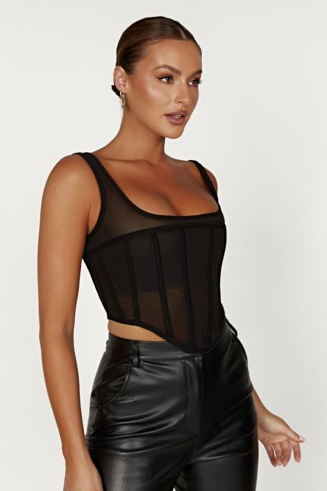 Delaney bustier met korset Meshki zwart N4JN875 kleding