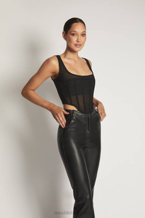 Delaney bustier met korset Meshki zwart N4JN875 kleding