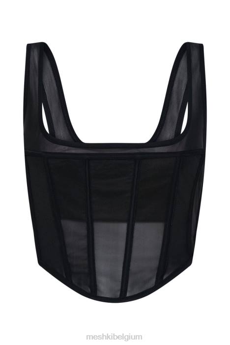 Delaney bustier met korset Meshki zwart N4JN875 kleding