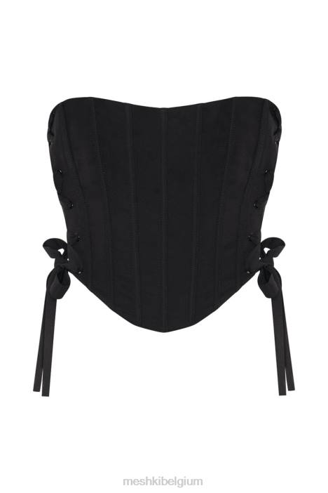 Elizabeth strapless korsettopje Meshki zwart N4JN1119 kleding