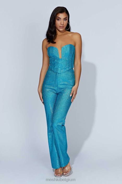 Felicity Shimmer korset Meshki aquamarijn N4JN1010 kleding