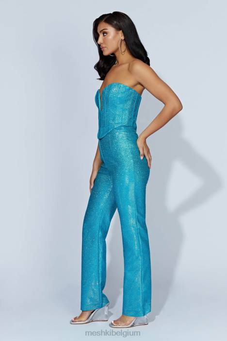 Felicity Shimmer korset Meshki aquamarijn N4JN1010 kleding