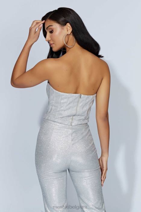 Felicity Shimmer korset Meshki zilver N4JN885 kleding