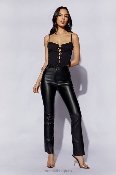 Janice lange korsettop Meshki zwart N4JN1051 kleding