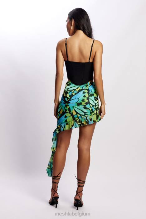 Janice lange korsettop Meshki zwart N4JN1051 kleding