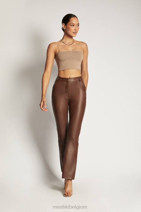 Cami croptop van Yvonne Meshki latte N4JN1198 kleding