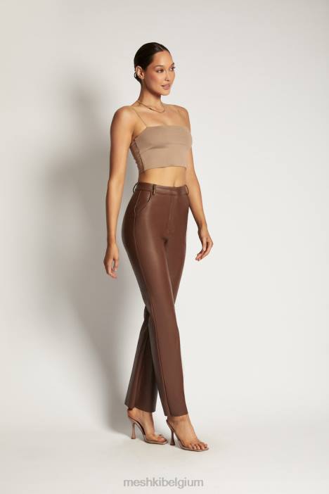 Cami croptop van Yvonne Meshki latte N4JN1198 kleding