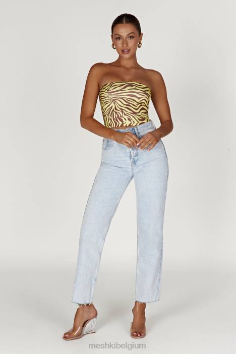 Dina bandeau croptop Meshki zebraprint N4JN980 kleding