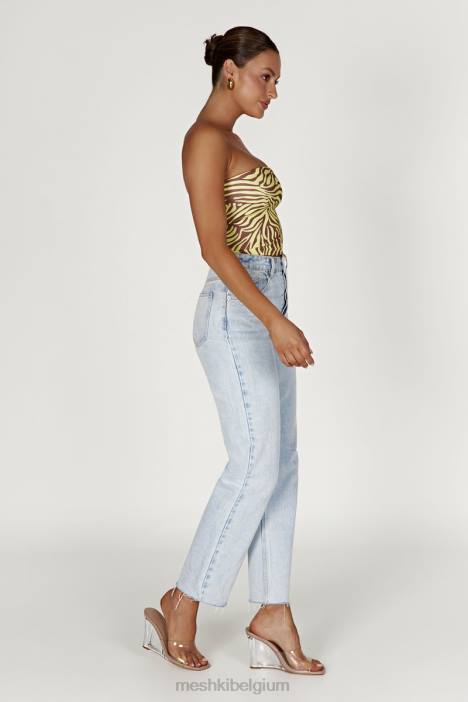 Dina bandeau croptop Meshki zebraprint N4JN980 kleding