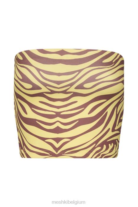Dina bandeau croptop Meshki zebraprint N4JN980 kleding