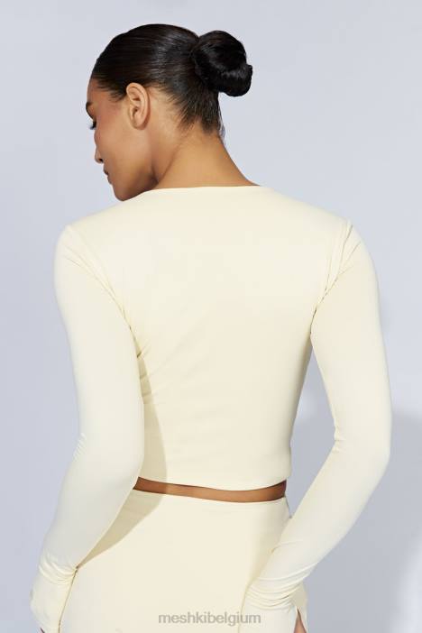 Estelle croptop met lange mouwen Meshki room N4JN1067 kleding