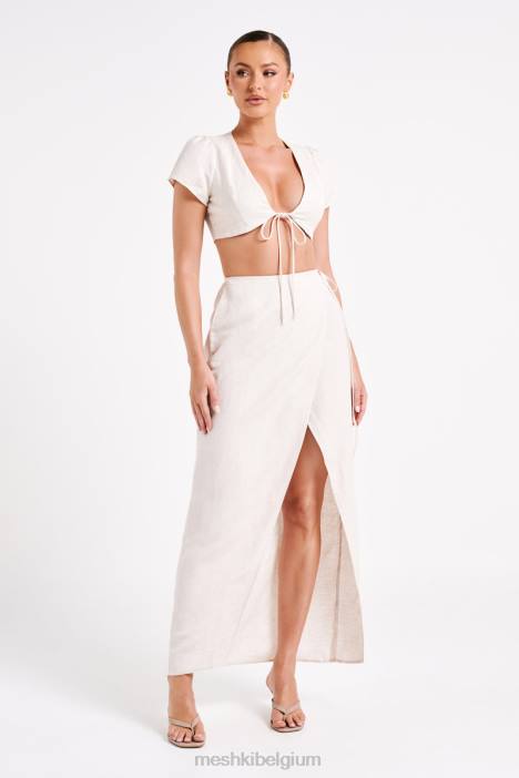 Fatima linnen croptop Meshki natuurlijk N4JN755 kleding