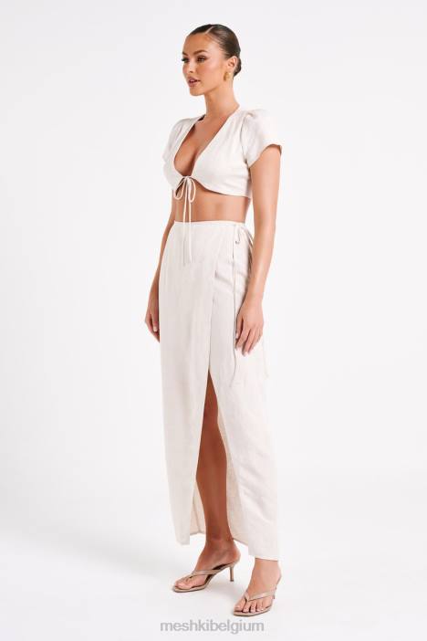 Fatima linnen croptop Meshki natuurlijk N4JN755 kleding