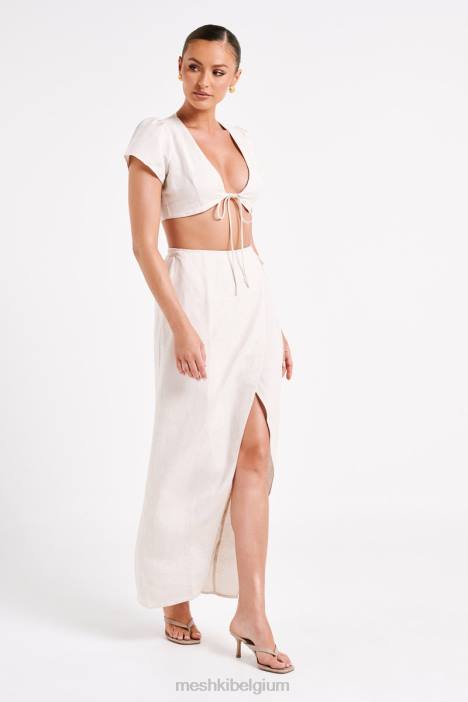 Fatima linnen croptop Meshki natuurlijk N4JN755 kleding