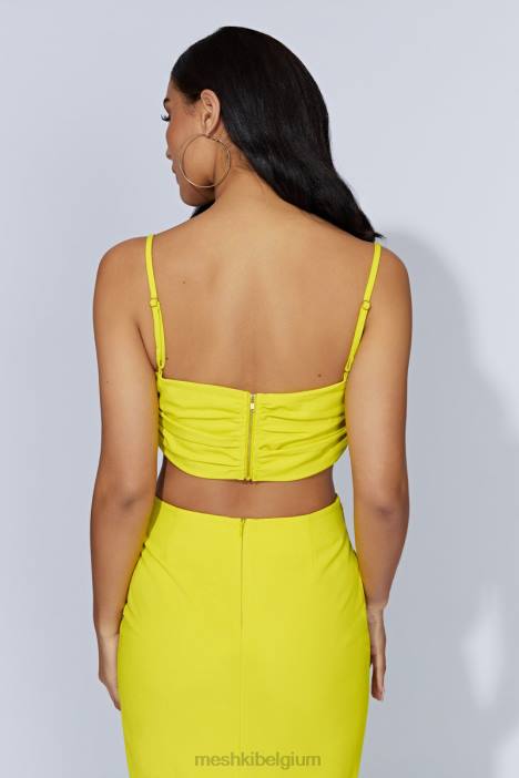 Maryse v-hardware croptop Meshki fris groen N4JN1106 kleding