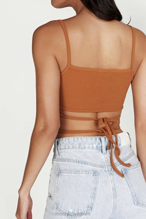 ayesha uitgesneden singlet Meshki biscuit N4JN1201 kleding