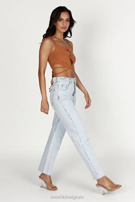 ayesha uitgesneden singlet Meshki biscuit N4JN1201 kleding