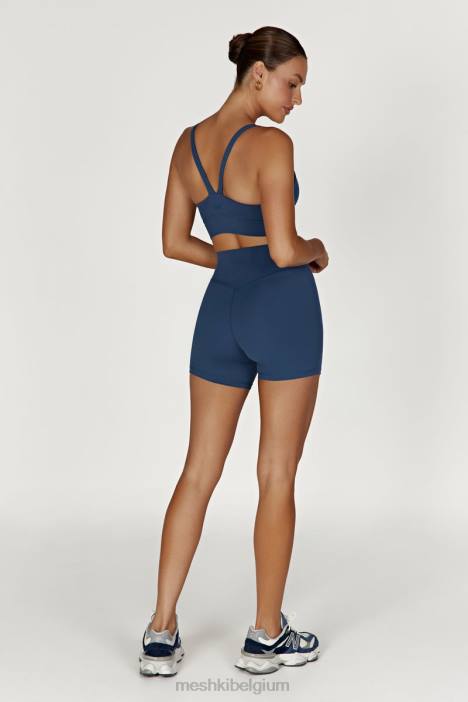 elise cami crop top met v-rug Meshki marine N4JN924 kleding