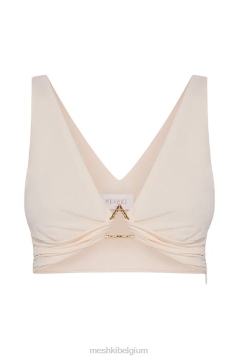 jacqui driehoekige hardware crop top Meshki bot N4JN1196 kleding