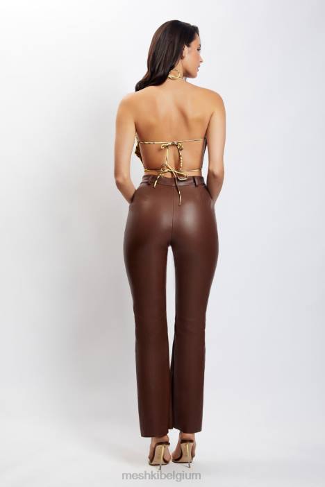 joelle halter croptop Meshki zebraprint N4JN1154 kleding