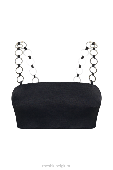 pyperring croptop Meshki zwart N4JN1212 kleding