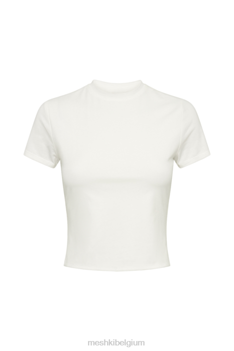 lang jeans t-shirt Meshki wit N4JN881 kleding