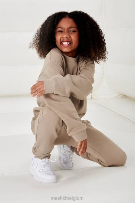 Phoenix ku trui met ronde hals Meshki cement N4JN1492 kleding