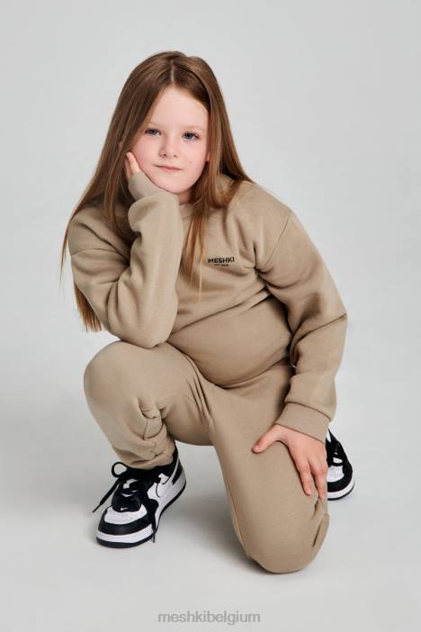 Phoenix ku trui met ronde hals Meshki cement N4JN1492 kleding